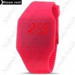 LED Touch Screen Digital Sports Wristwatch-rot