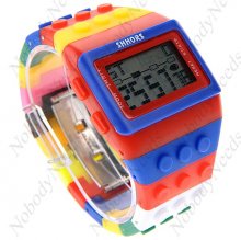 LED Light Digital Watch Unisex Wristwatch