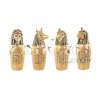 Goldenes Ägyptisches Kanope Gefäß 4er Set