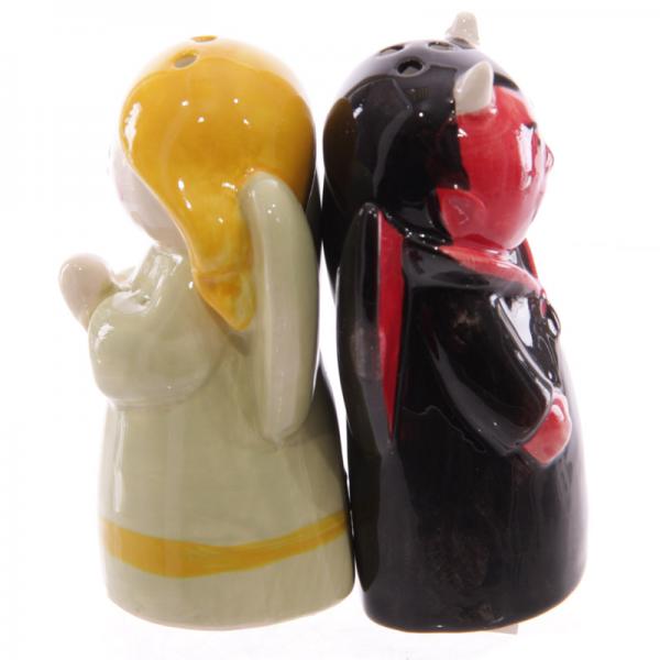 Keramik Salz&Pfeffer Set Engel und Teufel